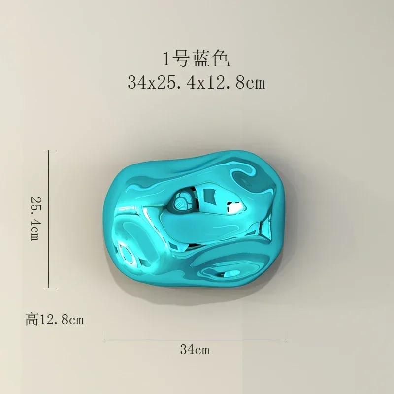 Abstract Three-dimensional Stone Wall Hanging Living Room Decoration Electroplating Simulation Stone Wall Hanging Interior Home