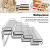 4 Tier Seasoning Rack Organizer Iron Wire Expandable Seasoning Organizer Kitchen Counter Shelves