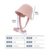 Spring and summer new hollow knitted strap breathable bucket hat women's seaside vacation wavy lace elegant sunscreen hat