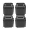 4Set Furniture Anti Vibration Pads Rubber Non Slip Foot Pads Bed Risers for Sofa Washing Machine Electrical Appliances