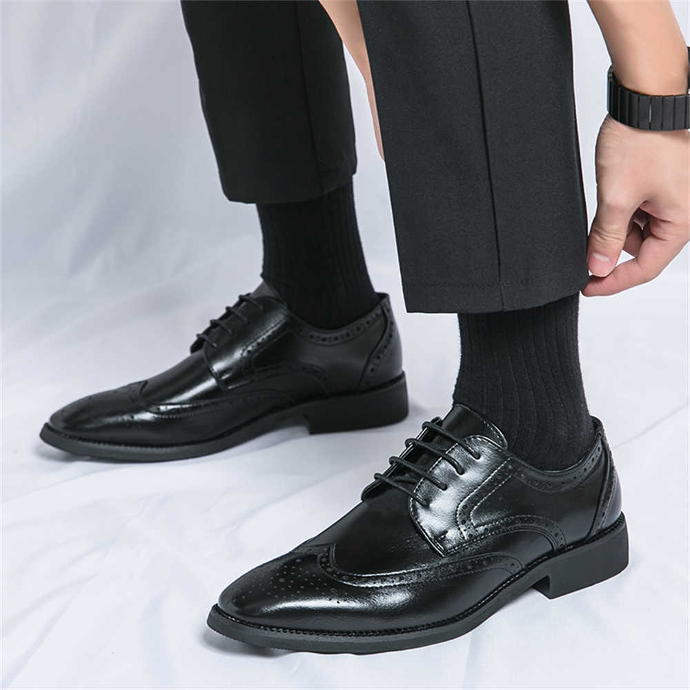 Fashion Height Up Stage Size 46 Shoes Oxford Wedding Shoes Men White Mens Dress Shoes Sneakers Sports Tenys Popular Goods Original