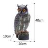 Realistická sova jako návnada Realistická sova zahradní soška Dekorace Falešný pták Strašák sova Návnada na střechy Venkovní zahrada Dvůr Terasy