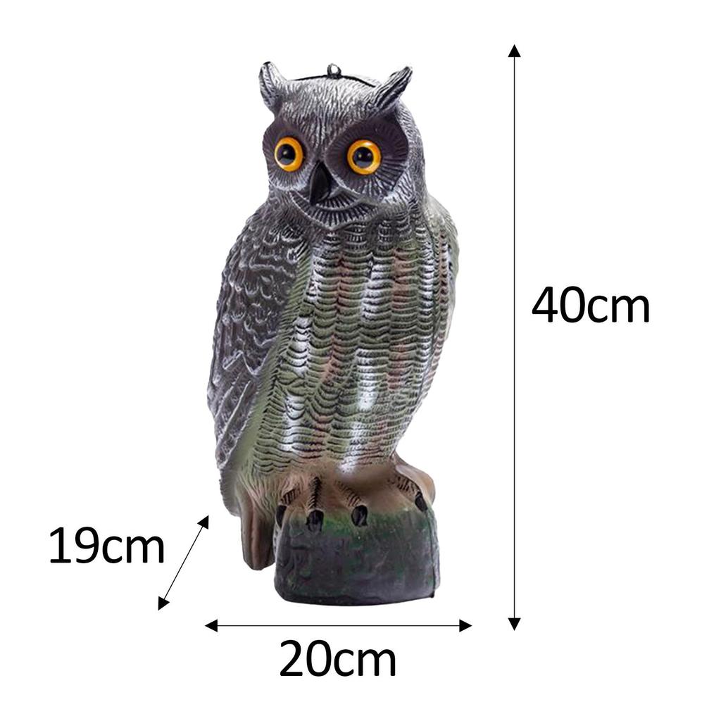 Realistická sova jako návnada Realistická sova zahradní soška Dekorace Falešný pták Strašák sova Návnada na střechy Venkovní zahrada Dvůr Terasy