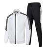 Men's Slim Fit Casual Set: Korean Style Teen Solid Color Sportswear for Spring & Autumn