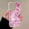 Pink Banknotes TPU Transparent Pink Phone Case For iPhone 11 12 13 14 15 16 17 Pro Max 15 Plus Shockproof Silicone Soft Cover