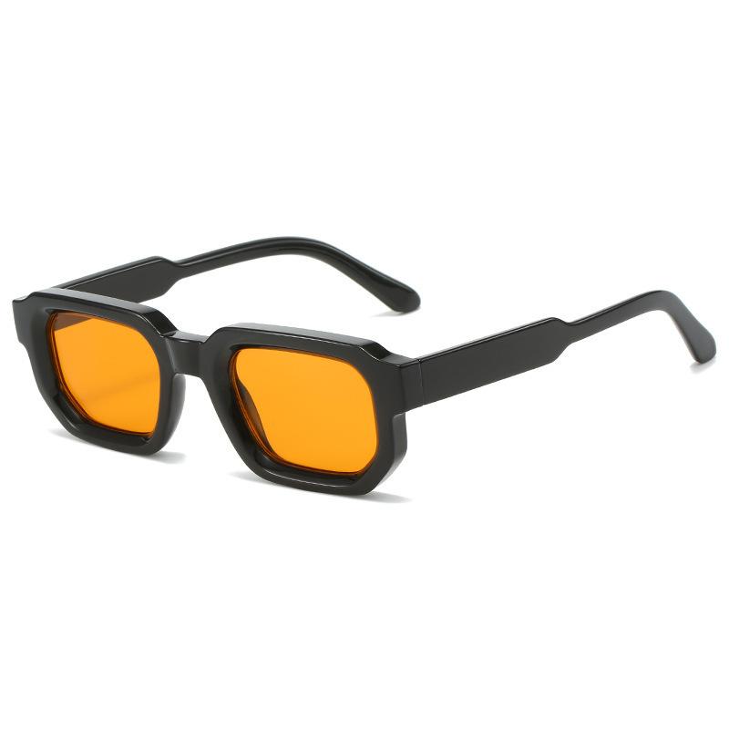 Box sunglasses, European and American retro square thickened small frame fashion sunglasses women's Sunglasses