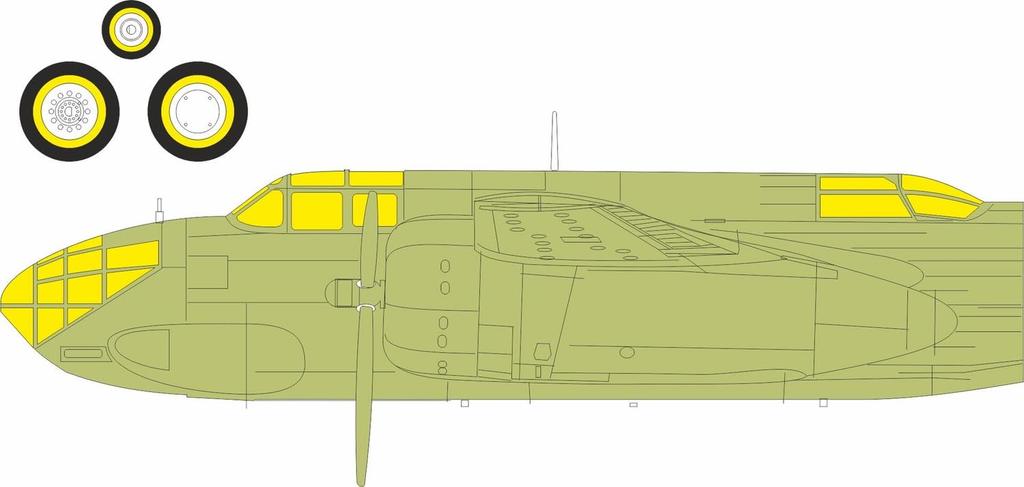 eduard Scale Big Ed Boston III Parts Set HK Plastic Model Parts EDUBIG49460 1/48 DB-7 (British Version) (for Models) (Airplane)