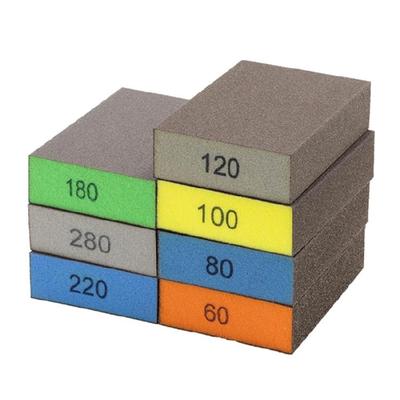 Professional Sanding Sponges Reusable Washable For Drywall Wood Metal Furniture 60/80/100/120/180/220/280 Grits Options