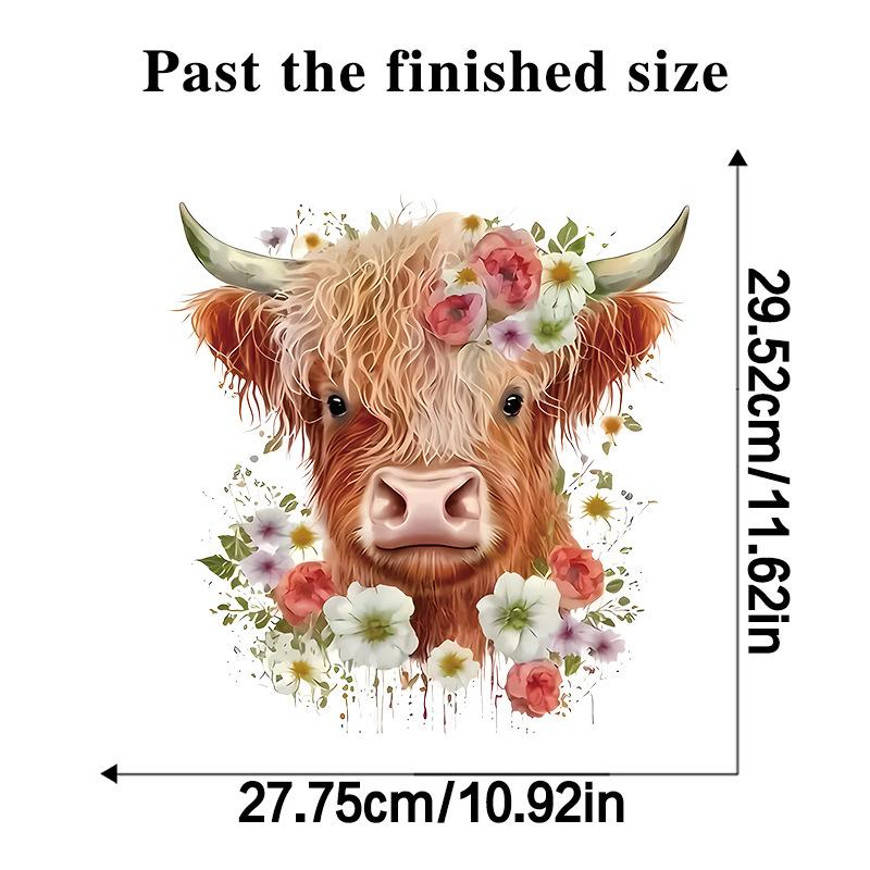 Cute Little Cow Sticker Cartoon Waterproof Bathroom Toilet Decoration Self Adhesive Decals