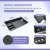 Center Console Organizer for -2025 Ford F150 Front Hidden Storage Box Tray UBS Hole Shifter Pocket Organizer Car Accessories