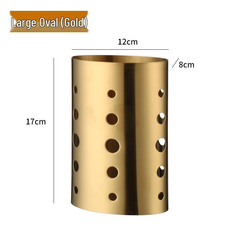 Durable Stainless Steel Chopstick Holder with Drainage Holes - Moisture-Proof and Anti-Fall, Ideal for Restaurants and Customizable with Logo.