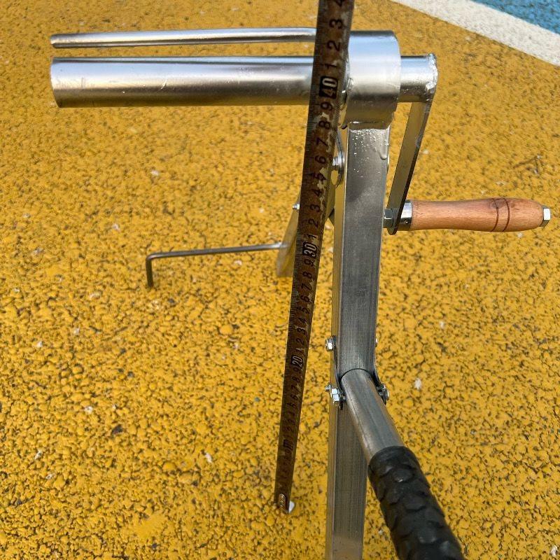 Mașină Portabilă cu Tambur pentru Furtun Manual Bobinator pentru Conducte de Apă de Foc Suport Pliabil pentru Bobinat, Artefact pentru Irigare Agricolă