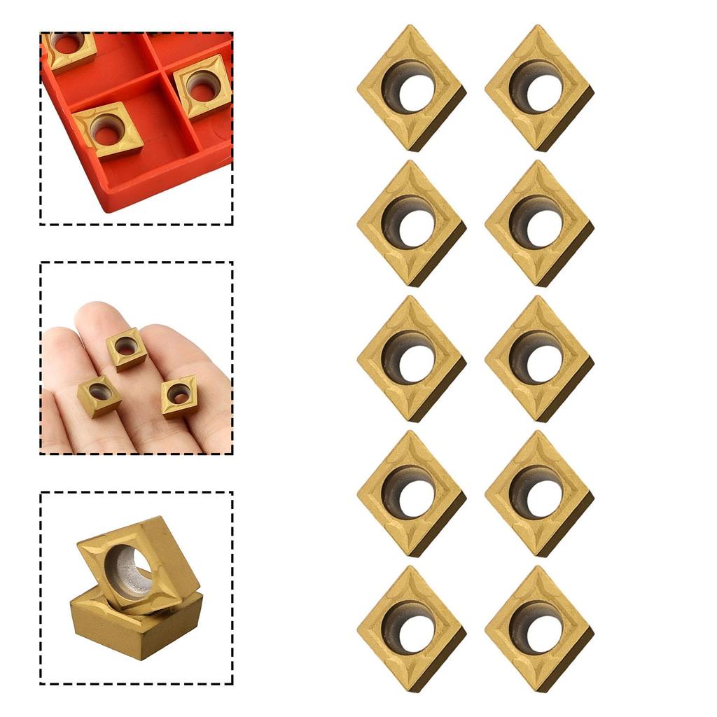 10PCS 14mm CCMT09T304 VP15TF Karbidové destičky CCMT 09 T3/ CCMT 32,51 Náhradní díly destiček