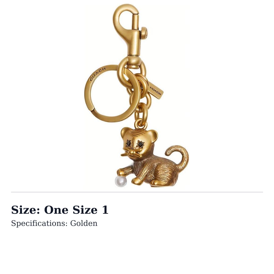 COACH Metal Bag Charm Bag Merch