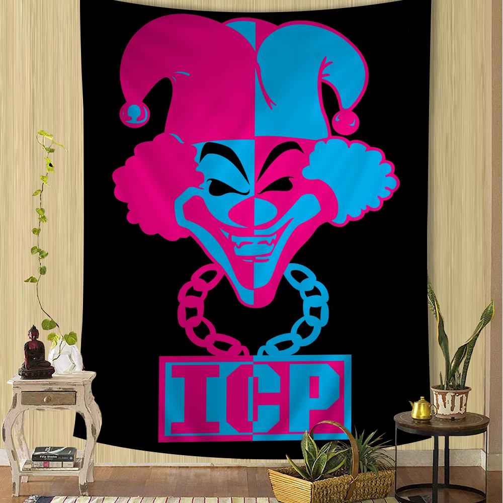 insane clown posse band Tapestry Anime Tapestry Hanging Tarot Hippie Wall Rugs Dorm Wall Hanging Sheets