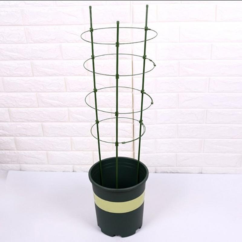 Durable Climbing Plant Support Cage Garden Trellis Flower Tomato Stand With 3 Rings Gardening Tool Tomato Cage Climbing Rack