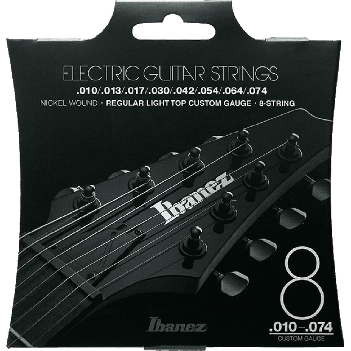 

Ibanez / IEGS81 Light Top Custom Gauge 8 Strings Electric guitar strings 8 strings .010-.074