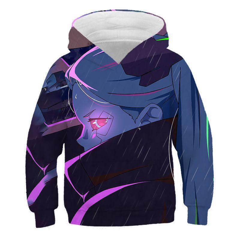 Cyberpunk Cyberpunk, Edge Walker Children's Hooded Sweater 3D Digital Printing Children's Jacket Men