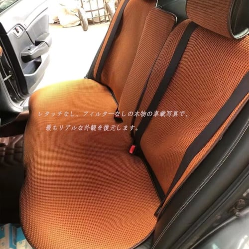 Nissan Kicks Seat Cover Breathable Car Seat Cover Seat Protector Cushion Cushion Stylish Front and Rear Seats 5 Seaters Coffee