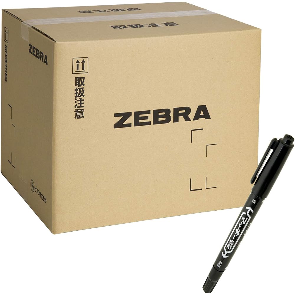 Zebra permanent marker, Mackie, ultra-fine, black, 1000 sticks, MO-120-MC-BK1000AZ