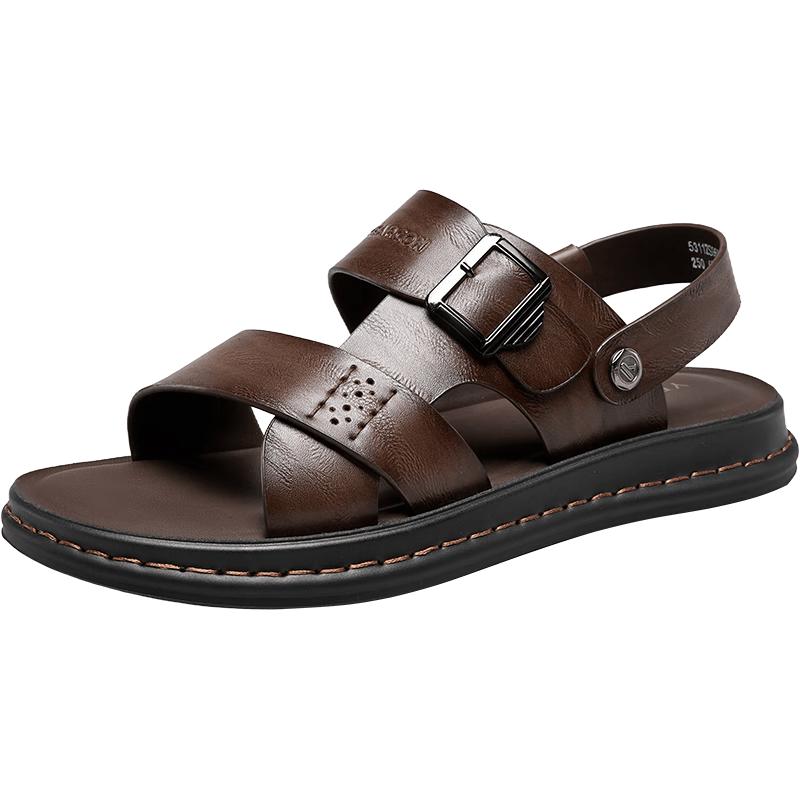 Yierkang Men s Casual Dual-Use Beach Sandals 96661W 41 коричневый