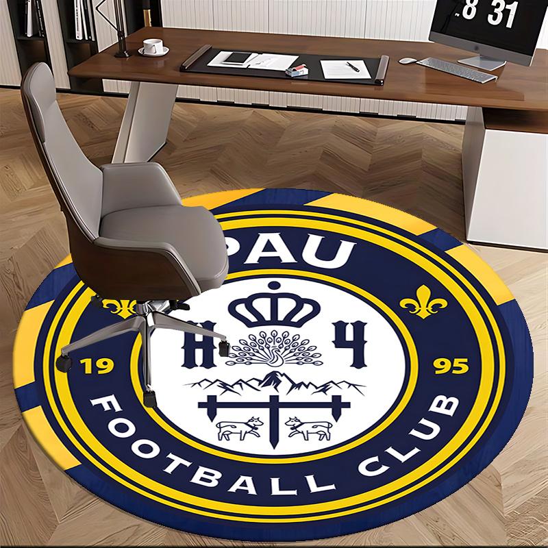 PAU Football Club Crest Chair mat Round Rug-Office carpet,Non-slip, Suitable for Living Rooms, Bedrooms Decor1205062a