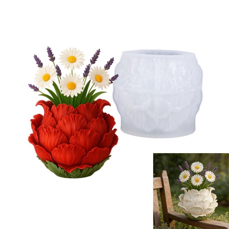 Flexible Silicone Mould For Unique Resin Jewelry Storage Cup And Plant Pot Decoration
