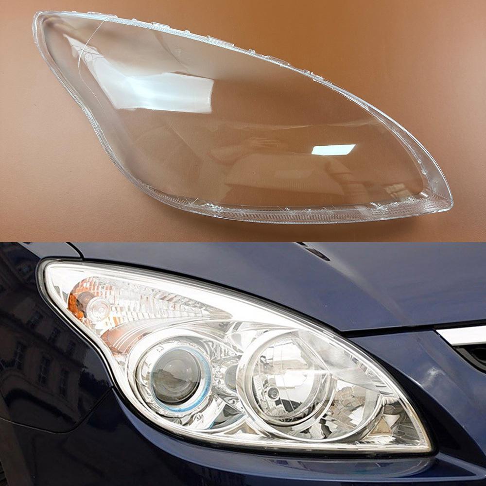 For Hyundai i30 2007 2008 2009 2010 2011 2012 Car Accessories Headlamps Transparent Lampshades Lamp Shell Headlights Lens Cover