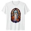 Stained Glass Ghost TShirt Halloween Gift For Him And Her