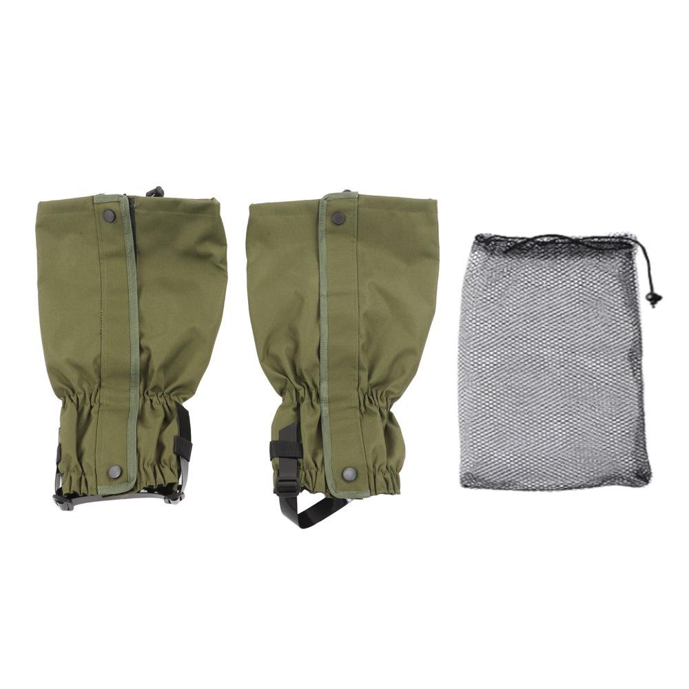 1 Pair Durable Oxford Cloth Boot Cover Waterproof Sand Proof Legging Gaiters Adjustable Straps Breathable Boot Gaiters Hiking