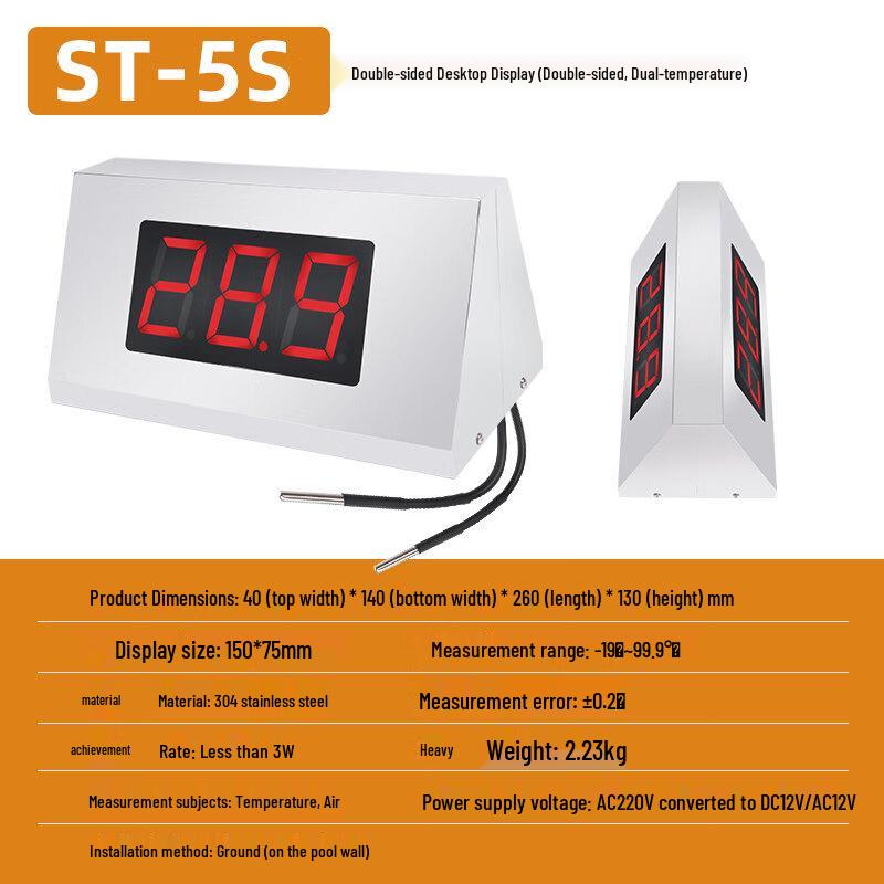

Floating Stainless Steel Pool Thermometer