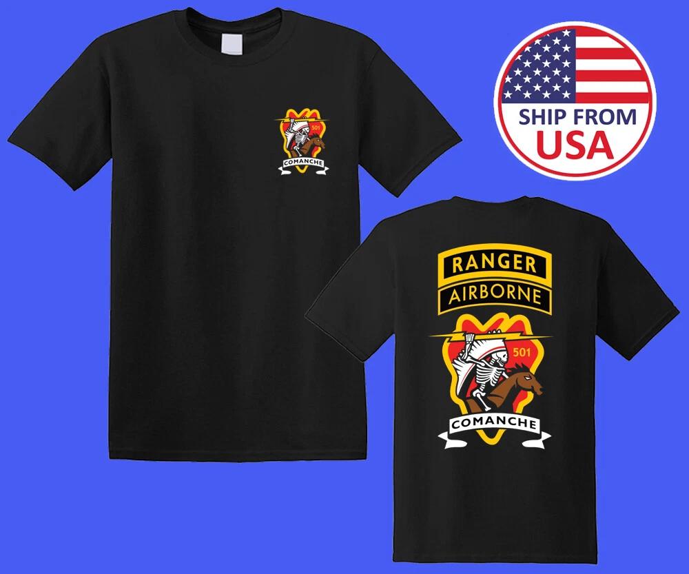 

Comanche 501st Airborne Ranger Arctic Paratrooper Men s Black Size S-5XL S