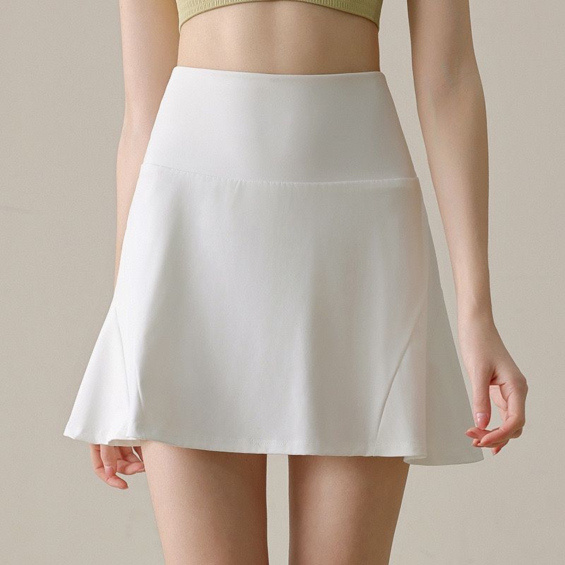 New Arrival Nylon Fashion Tape Sports Skirt Women's Slim Looking Yoga Skirt Running Training Yoga Tennis Pants Skirt Summer