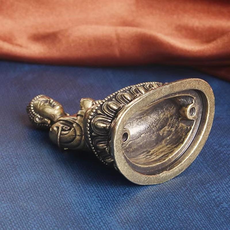 Casting Miniature Buddhist Figures Retro Bronze Buddha Shapes Enshrine Handicraft Tantric Altars Desktop Decorative Collection