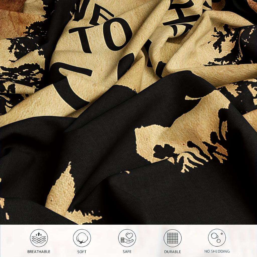 3pcs Cabin Duvet Cover Set, Duvet Cover, Digital Forest Bear Printing Bedding Set With Zipper, Soft Comfortable Duvet Cover