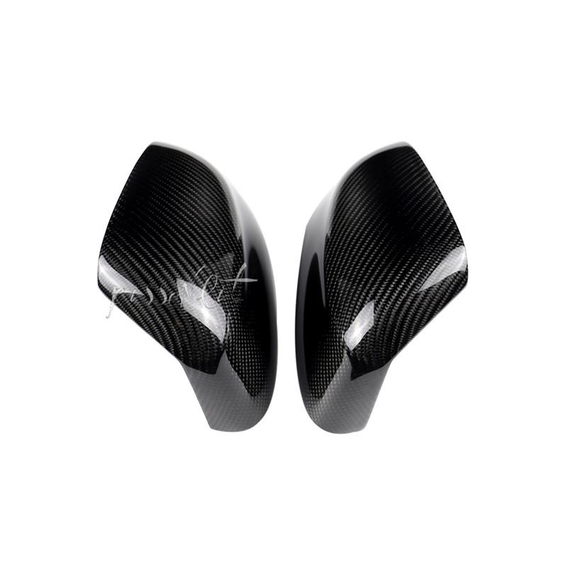 Carbon Fiber Side View Mirror Caps Replacement for BMW X3 X4 X5 X6 F15 F16 F26 Upgrade X5M X6M Look Fitment Side Mirror Cover