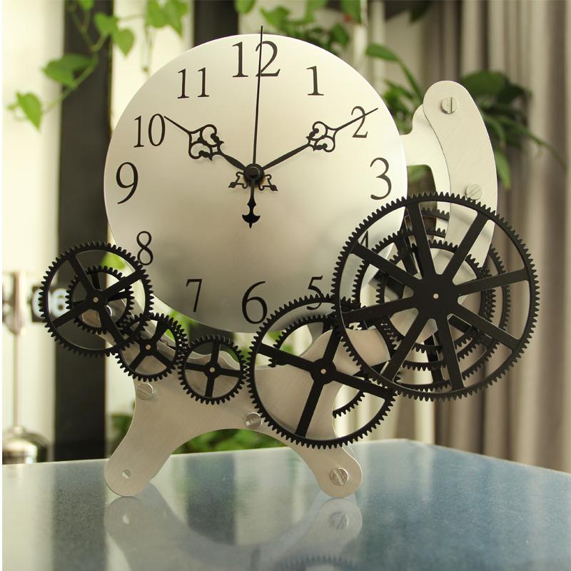 Creative Gear Pendulum Clocks Wall Home Decor Silent Bedroom Metal Large Wall Clock Living Room Orologio Da Parete Gift Ideas