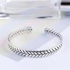 New Snake Grain Creative Braided Bracelets 925 Sterling Silver Jewelry Personality Leaf Exquisite Popular Bangles Sl078