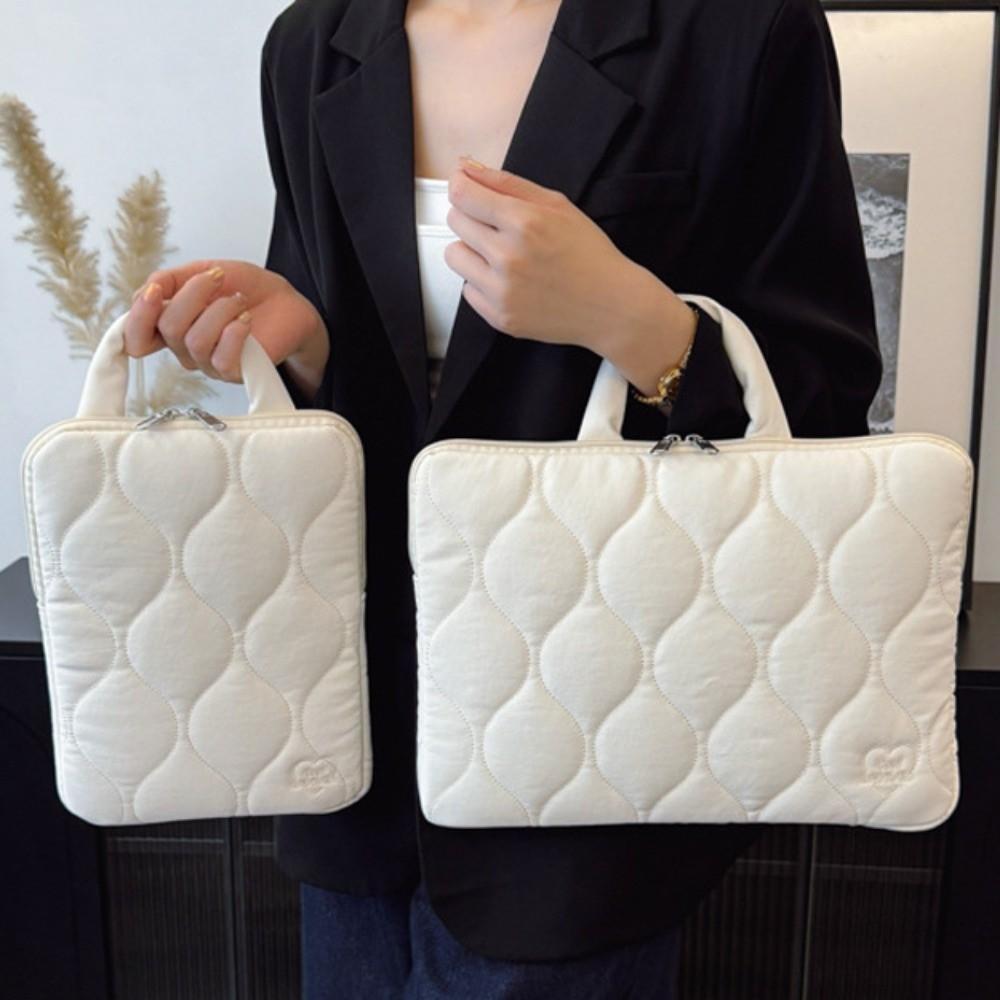 Stylish Handle Style Laptop Sleeve Sweet Simple Computer Handbag Lightweight Portable Laptop Bags School