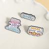 Small Steps Are Also Progress Enamel Pins Inspirational Phrases Brooches Lapel Badge Cartoon Motivation Jewelry Gift for Friends