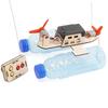 DIY RC Boat Kit Building Toy Cordless Control for Children Boys Toddler