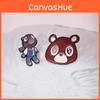 Cartoon Animal Trendy Alloy Brooch Charming Brown Bear Pin Unique Fashion Accessory For Men And Women