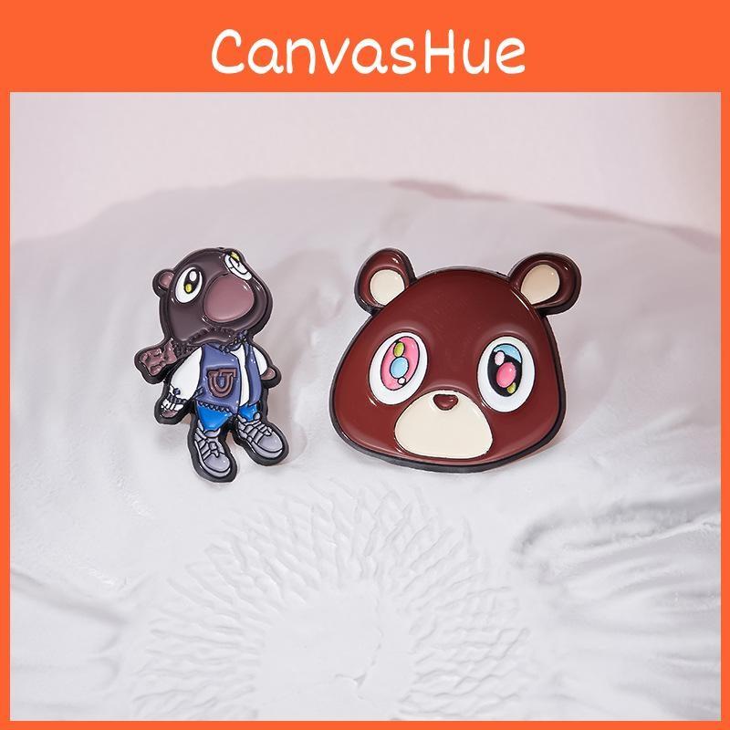 Cartoon Animal Trendy Alloy Brooch Charming Brown Bear Pin Unique Fashion Accessory For Men And Women