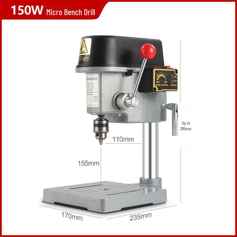 Compact 220V High-Power Bench Drill: Multi-Functional, Industrial-Grade, High-Precision Drilling Machine