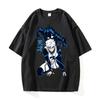 Japanese Anime Blue Lock T Shirts Men Women Clothing Short Sleeve T-shirt Cotton T-shirts High Quality Streetwear