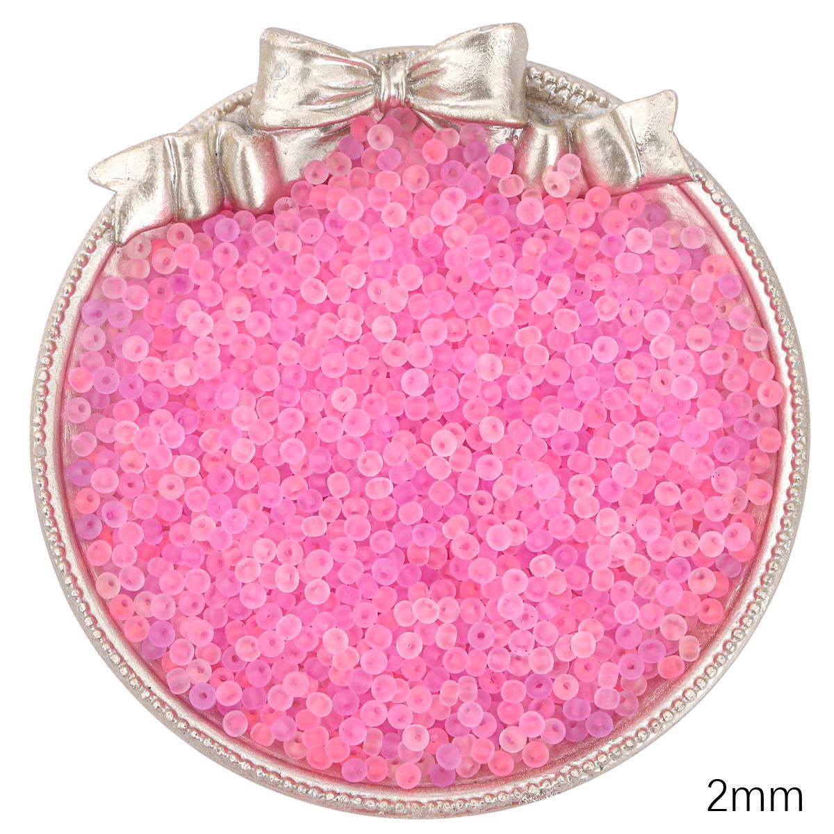 

Прозорі матові чеські скляні намистини Розсипний бісер для виготовлення ювелірних виробів своїми руками, шиття одягу, бісеру, аксесуарів 04 2mm 660pcs