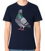 Taube T-Shirt Realistischer Stadtvogel Wildtiere Grafik Unisex T-Shirt