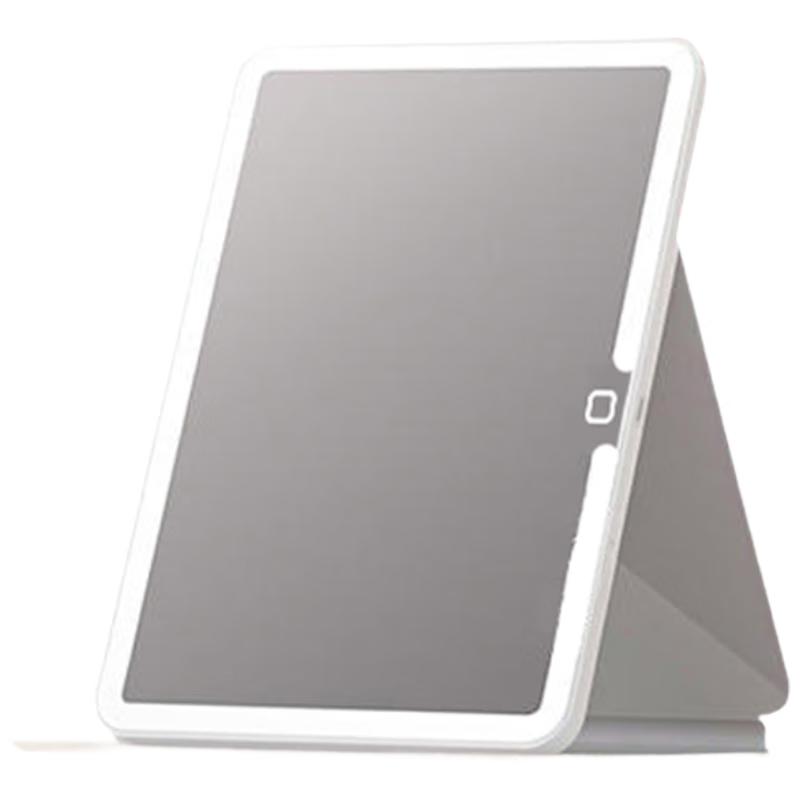 Meebordi Portable LED Folding Leather Makeup Mirror