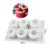 6 Compartments Silicone Pudding Cup Cake Mold French Dessert Mousse Cake Mold