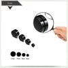 Classic 6/8/10 Mm Double Side Black Magnet Round Circle Punk 316L Stainless Steel Stud Earrings for Women Men Magnetic Ear Studs